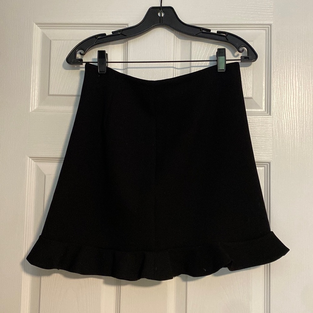 French Connection Black Skirt with Scalloped Bottom